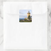vuurtoren van Tangier Marokko op Pet Spartel Vierkante Sticker (Tas)
