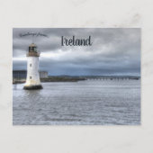 Vuurtoren van Tarbert aan de Shannon in Ierland Briefkaart (Voorkant)