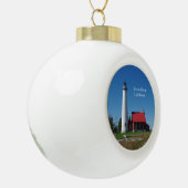 vuurtoren van Tawas Point Keramische Bal Ornament (Links)