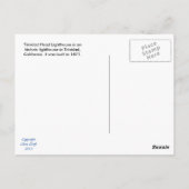 vuurtoren van Trinidad Head Briefkaart (Achterkant)