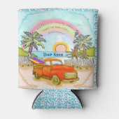 Vuurtoren van Truck Surfer koelbox Blikjeskoeler (Voorkant)