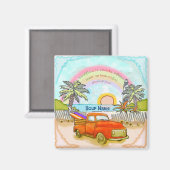 Vuurtoren van Truck Surfer Magneet (Voorkant / Achterkant)