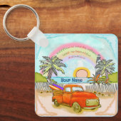 Vuurtoren van Truck Surfer sleutelhanger (Voorkant)