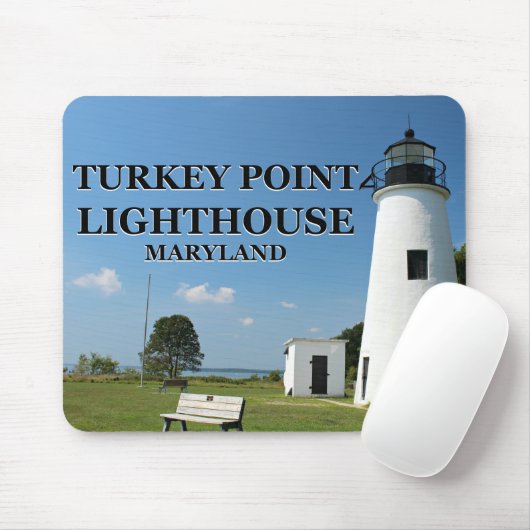 vuurtoren van Turkije, Maryland Mousepad Muismat (Met muis)