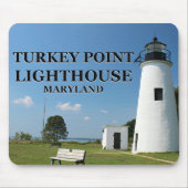 vuurtoren van Turkije, Maryland Mousepad Muismat (Voorkant)