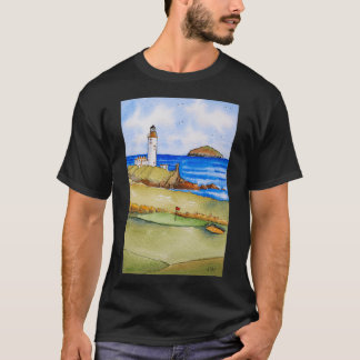 Vuurtoren van turnberry en Ailsa Craig T-shirt