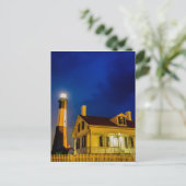 vuurtoren van tybee - eilanden savannah georgia oc briefkaart (Staand voorkant)