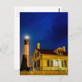 vuurtoren van tybee - eilanden savannah georgia oc briefkaart (Voorkant / Achterkant)