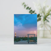 vuurtoren van tybee - eilanden savannah georgia oc briefkaart (Staand voorkant)