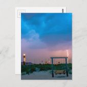 vuurtoren van tybee - eilanden savannah georgia oc briefkaart (Voorkant / Achterkant)