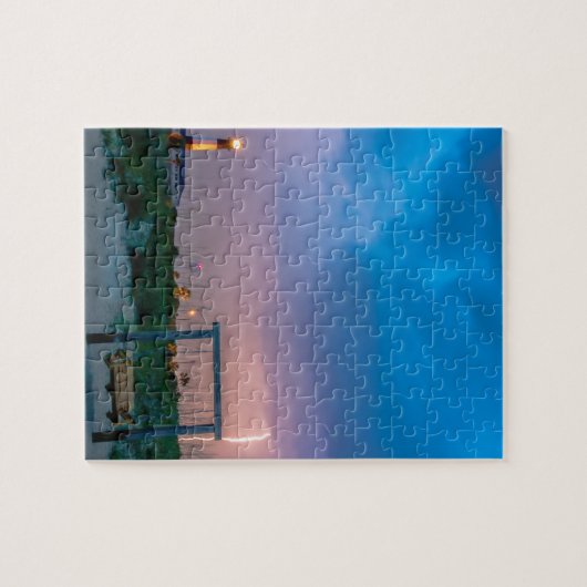 vuurtoren van tybee - eilanden savannah georgia oc legpuzzel (Horizontaal)