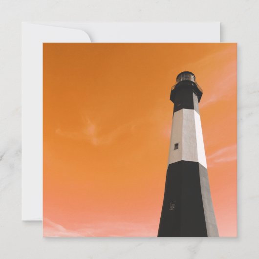 vuurtoren van Tybee Island Kaart (Voorkant)