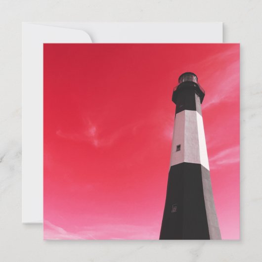 vuurtoren van Tybee Island Kaart (Voorkant)