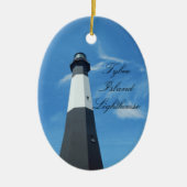 vuurtoren van Tybee Island Keramisch Ornament (Voorkant)