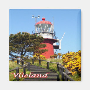 vuurtoren van VLIELAND, Nederlandse Frisiaanse eil Magneet