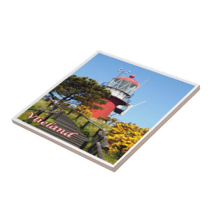 vuurtoren van VLIELAND, Nederlandse Frisiaanse eil Tegeltje