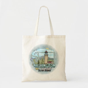vuurtoren van Washington Tote Bag