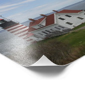 vuurtoren van West Quoddy Foto Afdruk (Hoek)