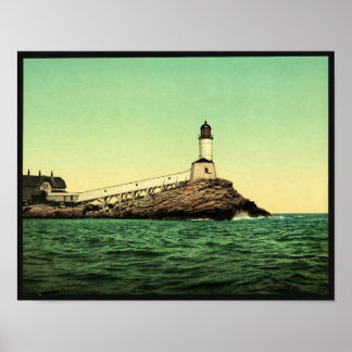 Vuurtoren van White Island, Isles of Shoals, N.H. Poster