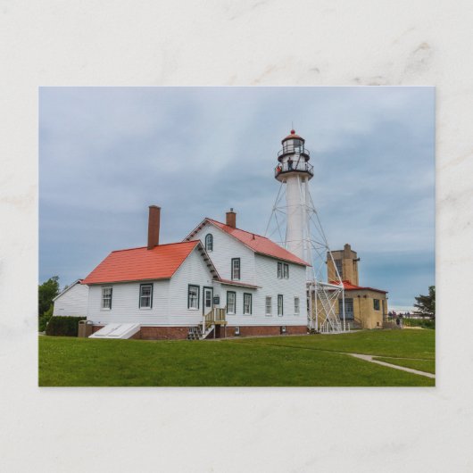 vuurtoren van Whitefish Point Briefkaart (Voorkant)