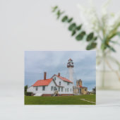 vuurtoren van Whitefish Point Briefkaart (Staand voorkant)