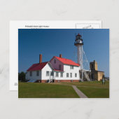 vuurtoren van Whitefish Point Briefkaart (Voorkant / Achterkant)
