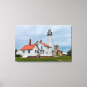 vuurtoren van Whitefish Point Canvas Afdruk (Voorkant)