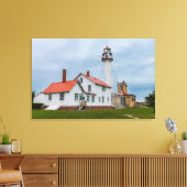 vuurtoren van Whitefish Point Canvas Afdruk (Insitu (Woonkamer))