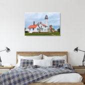 vuurtoren van Whitefish Point Canvas Afdruk (Insitu (Slaapkamer))