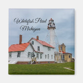 vuurtoren van Whitefish Point Magneet (Voorkant)