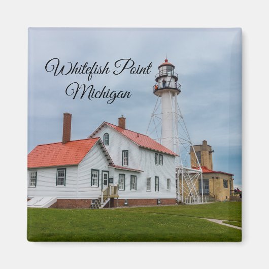 vuurtoren van Whitefish Point Magneet (Voorkant)
