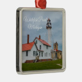 vuurtoren van Whitefish Point Metalen Ornament (Rechts)