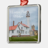 vuurtoren van Whitefish Point Metalen Ornament (Links)