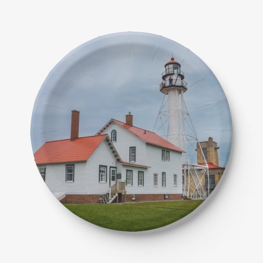vuurtoren van Whitefish Point Papieren Bordje (Voorkant)