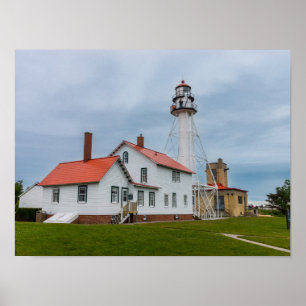 vuurtoren van Whitefish Point Poster