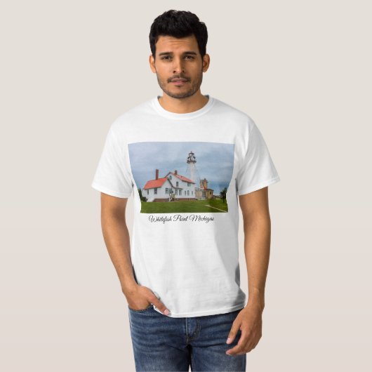 vuurtoren van Whitefish Point T-shirt (Voorkant volledig)