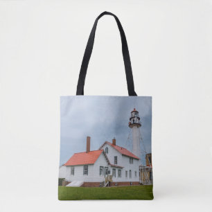 vuurtoren van Whitefish Point Tote Bag
