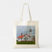 vuurtoren van Whitefish Point Tote Bag (Achterkant)