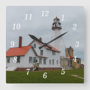 vuurtoren van Whitefish Point Vierkante Klok
