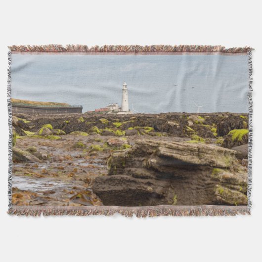 Vuurtoren van Whitley Bay Deken (Voorkant)