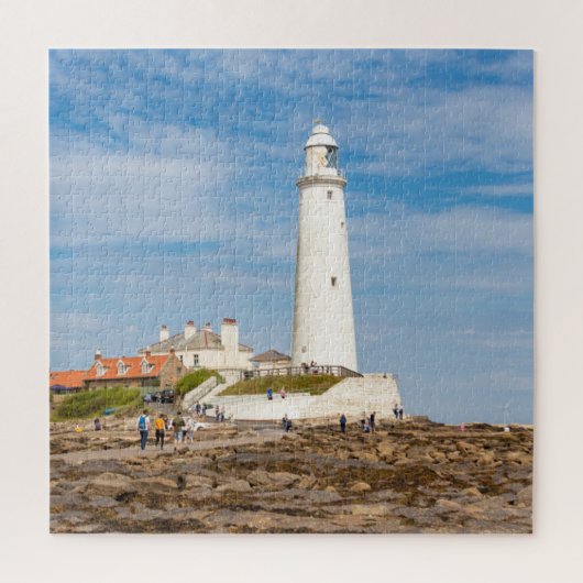 Vuurtoren van Whitley Bay Legpuzzel (Verticaal)