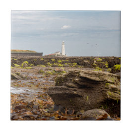 Vuurtoren van Whitley Bay Tegeltje