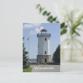 vuurtoren van Wisconsin Briefkaart (Staand voorkant)