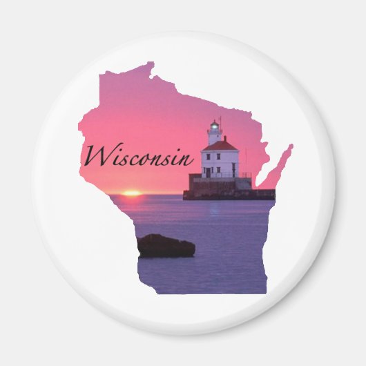 vuurtoren van Wisconsin Magneet (Voorkant)