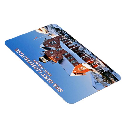 vuurtoren van zee, New Jersey Flexi Magnet Magneet (Rechterzijde)