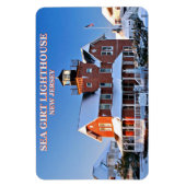 vuurtoren van zee, New Jersey Flexi Magnet Magneet (Verticaal)