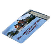 vuurtoren van zee, New Jersey Flexi Magnet Magneet (Linkerzijde)