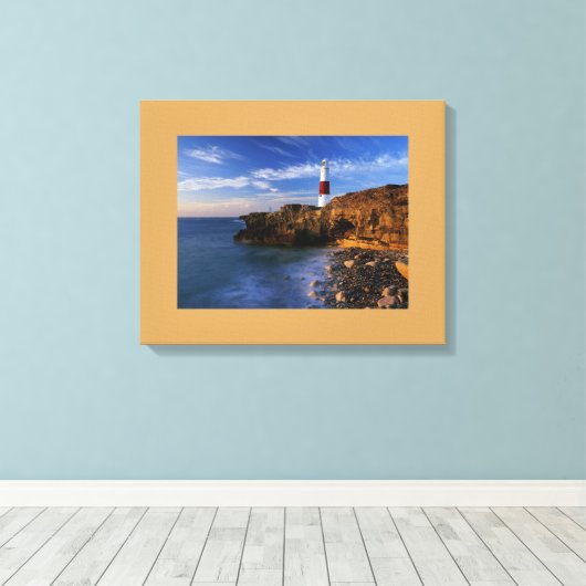 Vuurtoren Verpakt Canvas (Insitu (Houten vloer))