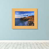 Vuurtoren Verpakt Canvas Afdruk (Insitu (Houten vloer))