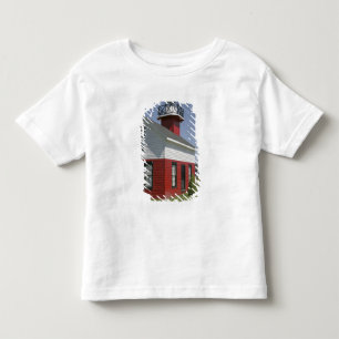 Vuurtoren verplaatst naar kust in Douglas nabij 2 Kinder Shirts